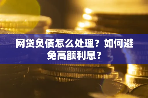 武汉网贷负债怎么处理？如何避免高额利息？