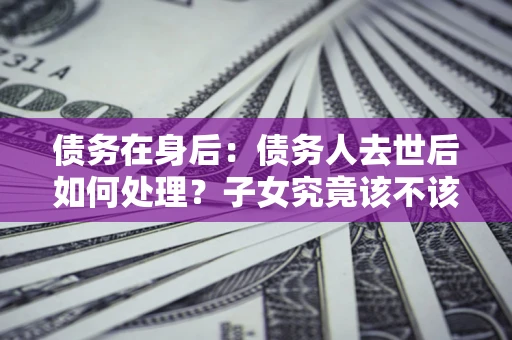 武汉债务在身后：债务人去世后如何处理？子女究竟该不该还钱？