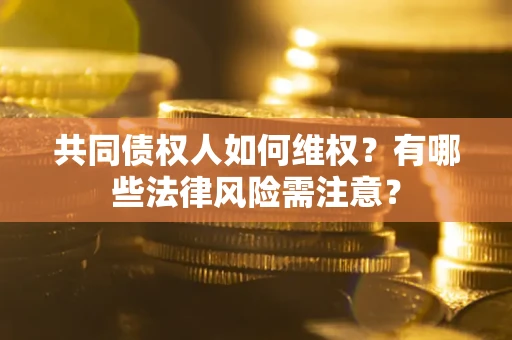 武汉共同债权人如何维权？有哪些法律风险需注意？