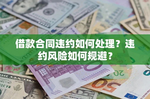武汉借款合同违约如何处理？违约风险如何规避？