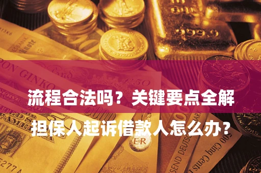 武汉

担保人起诉借款人怎么办？流程合法吗？关键要点全解析