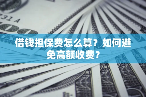 武汉借钱担保费怎么算？如何避免高额收费？