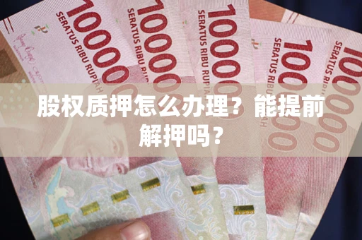 武汉股权质押怎么办理？能提前解押吗？